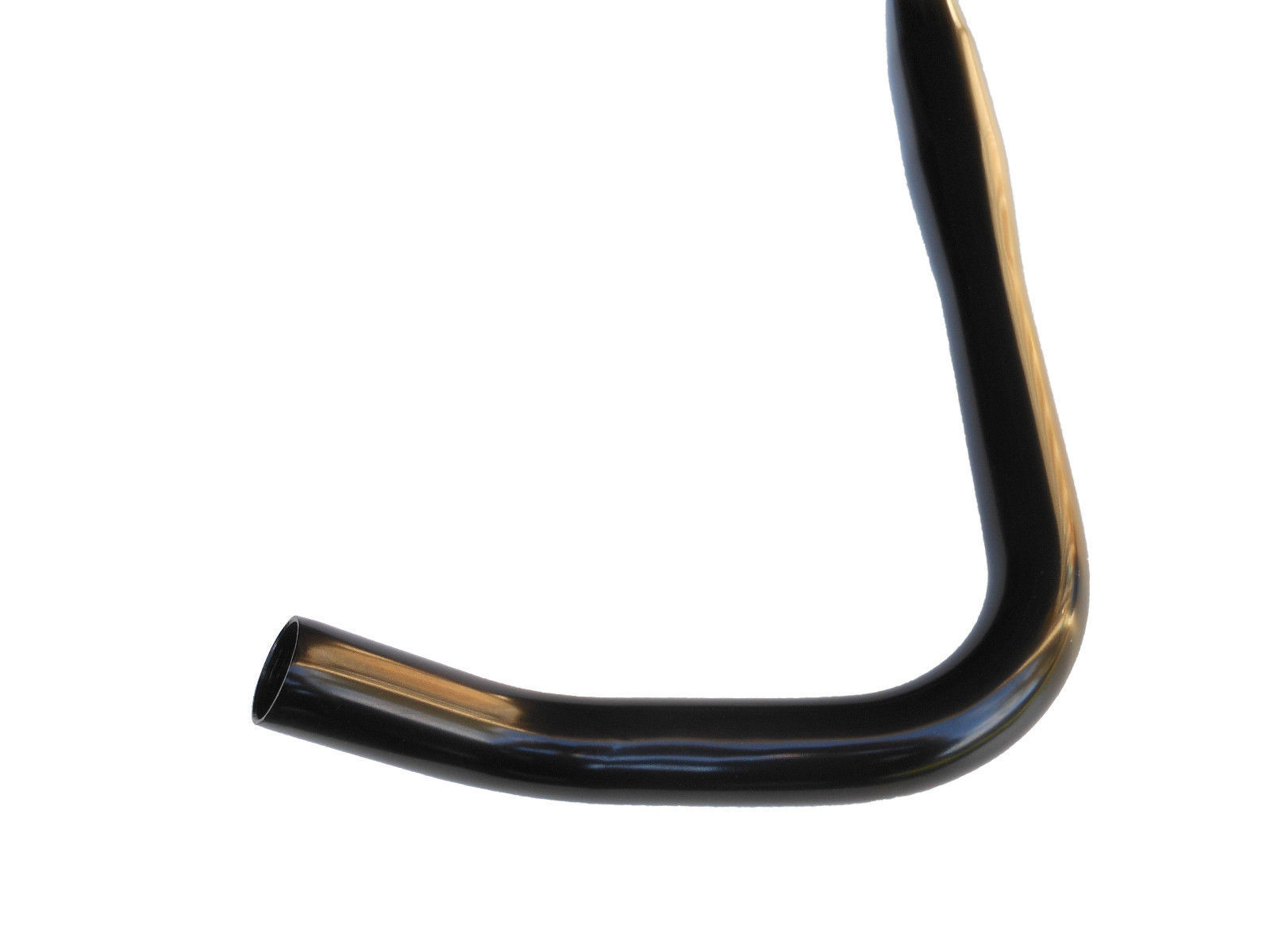 Handlebar Alloy Flat Bull Horn 44cmmm x 31.8mm LCH HDL140 Black Ducas