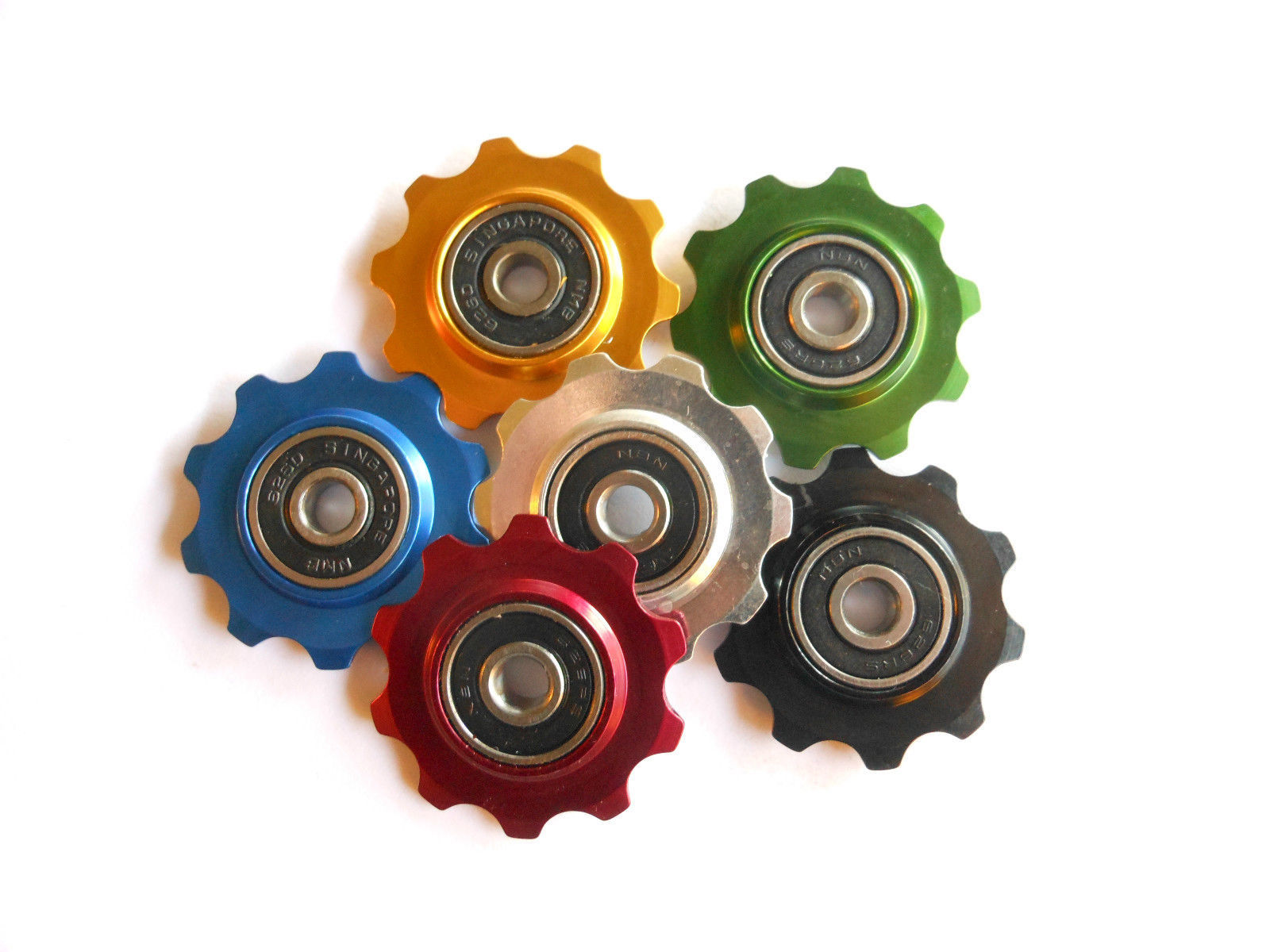 Jockey Wheels (Pair) Shimano Type Derailleur 10T T7075 Sealed Bearing