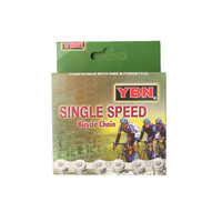Chain YBN Single Speed 1/8x1/2 116 Link S410 Standard Brown Chain