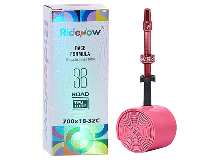 Tube Road Bike TPU RideNow 36 700C x 18 32X 65mm Removable Presta Valve