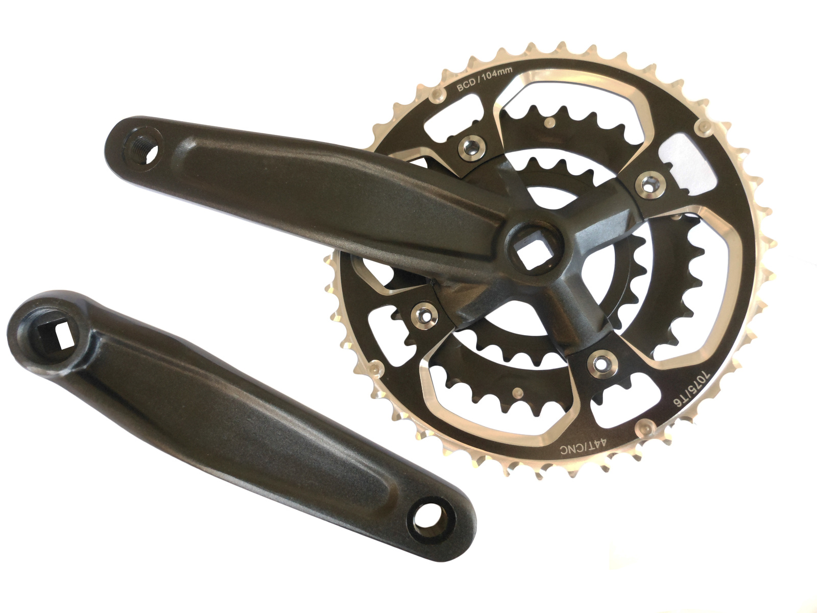 square taper mtb crankset