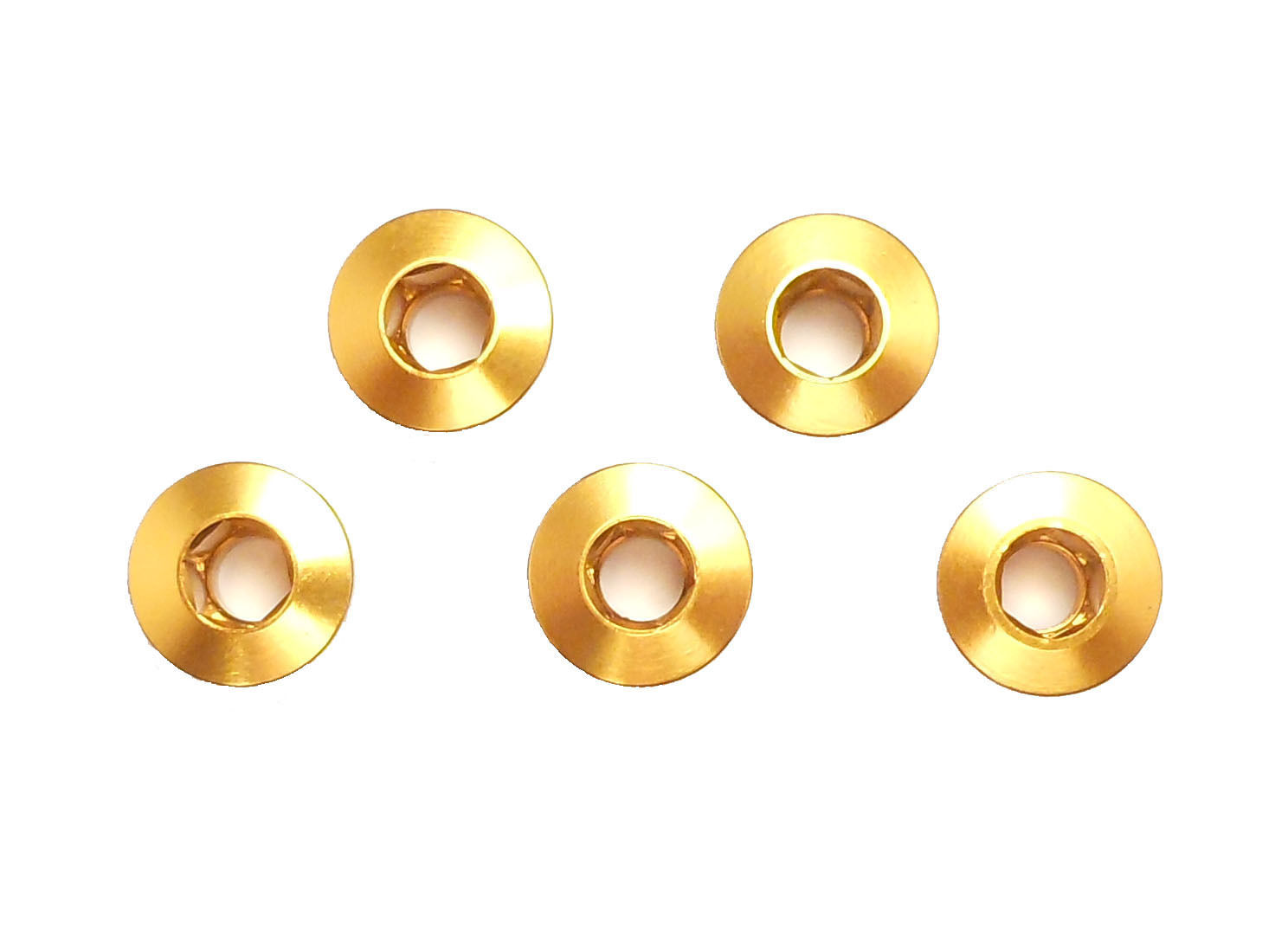 Chainring Bolt Set Single 4.0mm Alloy Gold CL4082 - Coloury