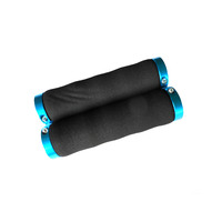 Grips MTB High Density Foam Lightweight Locking Black/Blue 10017