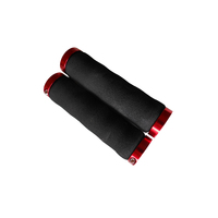 Grips MTB High Density Foam Lightweight Locking Black/Red 10017