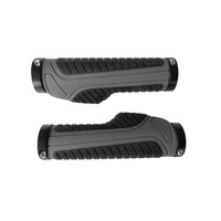 Grips Bicycle MTB Cycling Locking Ergo Black/Grey Saint 10045
