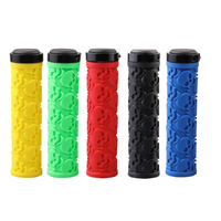 Grips Bicycle MTB Cycling Locking Skull Soft Feel 10050