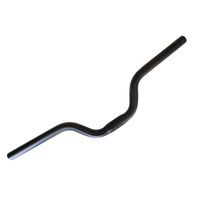 Handlebar Fixie Hi-Riser Alloy Anodised 52cm x 25.4mm x 65mm Black Sandblast 11002