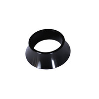 Alloy Headset Spacer - Conical 15mm x 1-1/8" Black Gloss Saint