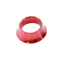 Alloy Headset Spacer - Conical 15mm x 1-1/8" Red Saint