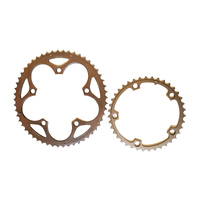 Chainring Set Used 130BCD x 53/39T for Sram Powerglide 10 Speed