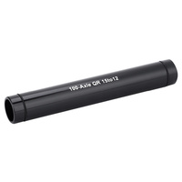 Axle Conversion Tube Thru Axle Reducer Front 100mm x 15mm to 12mm Alloy Black