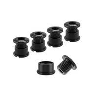 Chainring Bolt Set Single 5.0mm Alloy Black Muqzi