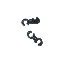 Cable Swivel Clips Nylon Black (Pair)