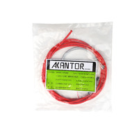 Brake Cable Set Road Shimano/Sram Akantor with Zinc Inners Red