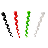 Cable Covers Spiral Snake Wrap Silicone Rubber 4 Colours available (set of 5) 