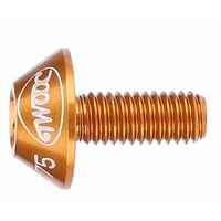 Bottle Bidon Cage Bolts 7075 Alloy CNC Pair Orange/Gold 21029 Last Pair