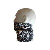 Neck/Face Non-Thermal Tube Bandana Polyester Valentine Black Darevie Premium