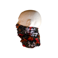 Neck/Face Non-Thermal Tube Bandana Polyester #152 Flower Power