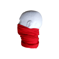 Neck/Face Non-Thermal Tube Bandana Polyester Red