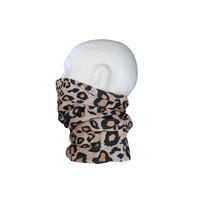 Neck/Face Non-Thermal Tube Bandana Polyester Leopard S167