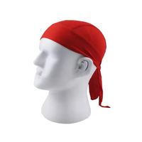 Bandana Micro Mesh Tie Up Red