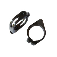 Bottle Cage Seat Post Mounting Clamps Alloy (Pair) 3 Sizes Black BCA003