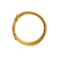 Brake Cable Set MTB with Teflon Stainless inners Mars One Braided Gold