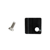 Direct Mount Front Derailleur Nylon Blanking Cover & Stainless Screw Black 