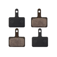 Brake Disc Pads for Shimano Deore BR-M375/M525/M575 etc. Organic Resin Set of 4 