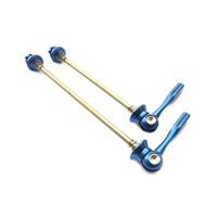 Skewers Road Bike Cr-Mo Axle Blue Anodised Bevato Super Light BQR016 59gms
