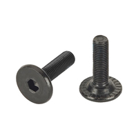 Crank Bolts For BMX Cranks M8 x 1mm Steel Black Flat Head SS-B2
