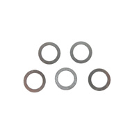 Chainring Bolt Spacer Set 0.5mm Alloy Shim Silver