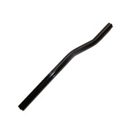 Seat Post Pillar Aluminium Fluted 400mm x 22.2mm S-Snake ED Plated Black