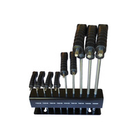 Torx Key Set Coloury Long Series Heavy Duty with Wall Mount T10-T50 CL2201