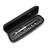 Torque Wrench Set Calibrated 10 Piece 1/4" Drive in Zip up Soft Case Coloury