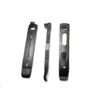 Tyre Levers Plastic with Strong Steel Core - Set of Three Black Coloury CL2700