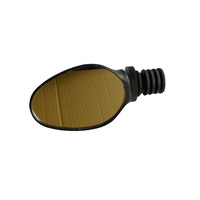 Bicycle Mirror Oval Adjustable suits flat or riser bar ends 19-22mm ID CL3906