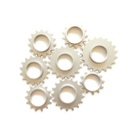 Cog Track Fixie 1/8" Cr-Mo Silver CRMO-M  Clearance 16T Only Last One
