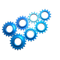 Cog Track Fixie 1/8" 7075 T6 Alloy Anodised Lanxi Blue 18T only Clearnace