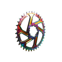 Chainring Direct Mount Boost 3mm Offset x 36T 7075 Wide Narrow 9-12 Spd Rainbow