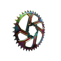 Chainring Direct Mount Boost 3mm Offset x 38T 7075 Wide Narrow 9-12 Spd Rainbow