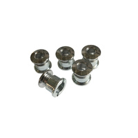 Chainring Bolt Set Single X-Short 3.0mm Steel Chrome Saint