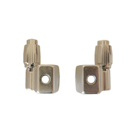 Gear Cable Down Tube Bolt On Adjuster Anodised Alloy Pair CL4202 Silver