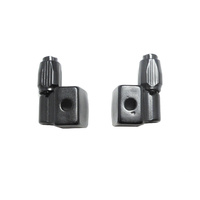 Gear Cable Down Tube Bolt On Adjuster Anodised Alloy Pair CL4202 Black