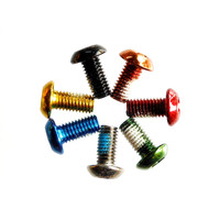 Disc Brake Rotor Bolt Set Carbon Steel Anodised CL4070 Coloury