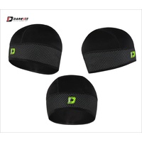 Skull Cap Beanie Winter with Windproof Headband Black/Silver DVA014