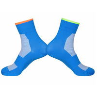 Socks Unisex Breathable Darevie Blue with Orange/Green Band 38 - 45