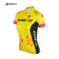 Jersey Short Sleeve Womens (Small Fit) Darevie Yellow DVJ025W XXL Only