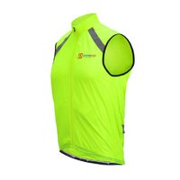 Wind Vest Gilet Mens Hi-Vis Packable Darevie DVJ044