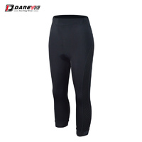Tights Womens 3/4 (Non Thermal) Padded with Carbon Weave side panels Large 